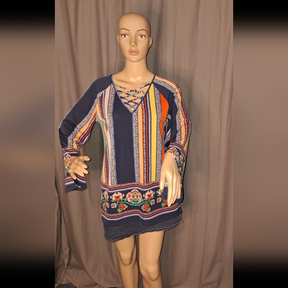 MELISSA PAIGE / WOMEN'S MULTICOLORED TOP /  S/PMELISSA PAIGE / WOMEN'S M…